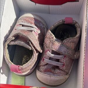 See Kai Run Glittery Pink Sneakers